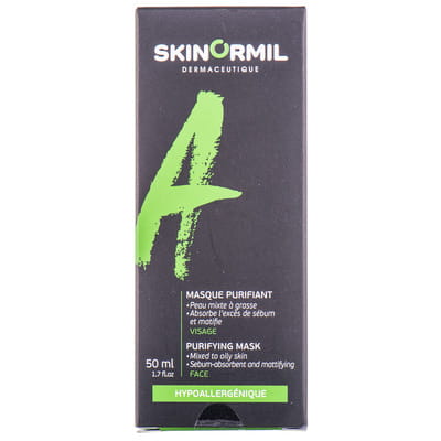Маска для обличчя SKINORMIL (Скінорміл) Лінія А очищаюча для жирної проблемної шкіри 50 мл