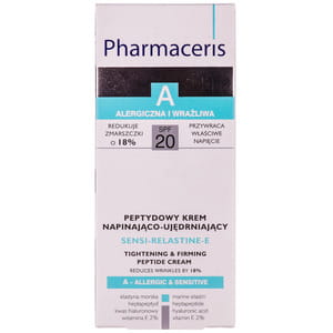 Крем для обличчя PHARMACERIS (Фармацеріс) A Sensi-Relastine-E (Сенсі-реластин-є) пептидний зміцнюючий SPF 20 50 мл