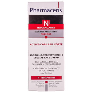 Крем для обличчя PHARMACERIS (Фармацеріс) N Active-Capilaril Forte (Актив-капілярил Forte) знімаючий подразнення шкіри зі зміцнюючим ефектом 30 мл