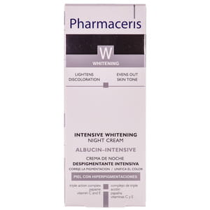 Крем для лица PHARMACERIS (Фармацерис) W Albucin-Intensive (Альбуцин-Интенсив) ночной интенсивный с осветляющим комплексом 30 мл