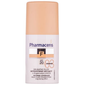 Флюїд для обличчя PHARMACERIS (Фармацеріс) F стійкий делікатний з інтенсивно маскуючими властивостями SPF 20  тон бронза 30 мл
