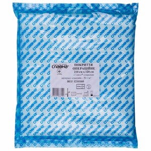 Покриття операційне стерильне Славна матеріал спанлейс розмір 210см x 120см 1 шт
