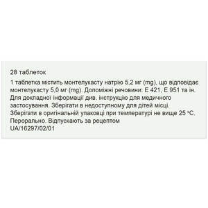 Монтел табл. жевательные 5мг №28