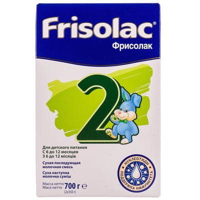 Смесь сухая молочная Фрисолак 2 для детей с 6 до 12 месяцев 700 г