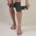 Бандаж для колінного суглоба Торговий Дім Алком модель 3055 зігріваючий з собачої шерсті колір сірий розмір універсальний