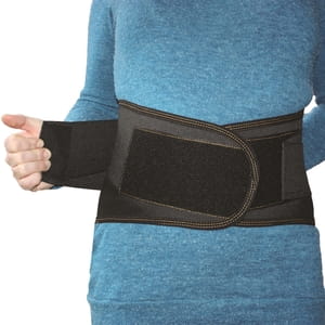 Бандаж підтримуючий Торговий Дім Алком модель 2031 корсет колір чорний розмір 3