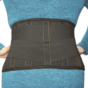 Бандаж підтримуючий Торговий Дім Алком модель 2031 корсет колір чорний розмір 4