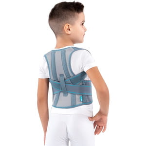 Корсет для коррекции осанки (корректор осанки, реклинатор, бандаж) детский Торговый Дом Алком модель 1030 цвет серый размер 2