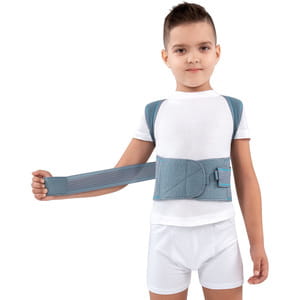 Корсет для коррекции осанки (корректор осанки, реклинатор, бандаж) детский Торговый Дом Алком модель 1030 цвет серый размер 3