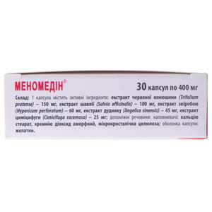 Капсулы для нормализации функционального состояния женского организма в период пременопаузы и менопаузы Меномедин 3 блистера по 10 шт