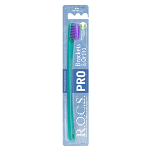 Зубная щетка R.O.C.S. (Рокс) Brackets & Ortho для брекетов с мягкой щетиной цвет в ассортименте 1 шт