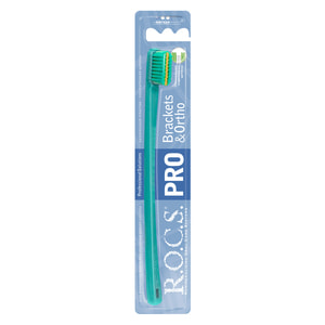 Зубная щетка R.O.C.S. (Рокс) Brackets & Ortho для брекетов с мягкой щетиной цвет в ассортименте 1 шт