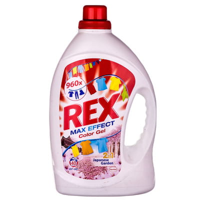 Гель для стирки REX (Рекс) автомат Цвет с ароматом Цветущей сакуры на 40 циклов стирки 2,64л