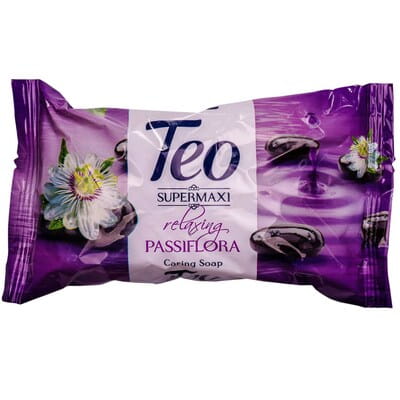 Мыло твердое TEO (Тэо) с глицерином SuperMaxi Passiflora (Супер макси Пассифлора) 140 г