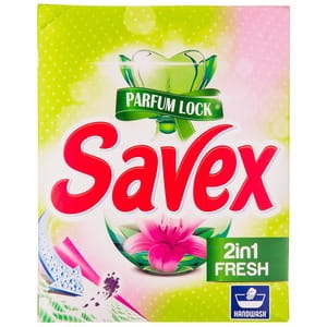 Порошок стиральный SAVEX (Савекс) Parfum Lock (Парфум Лок) для ручной стирки 2 в 1 Fresh (Фреш) 400 г