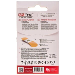 Пластир мозольний Dr.Frei (Др.Фрай) від мозолів розмір 19мм x 72мм 4 шт