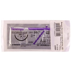 Шовный материал хирургический Novosyn (Новосин) (викрил) размер USP2/0 (3) длина 70 см, игла колющая 37 мм,1/2 круга,цвет фиолетовый артикул HR37 1 шт