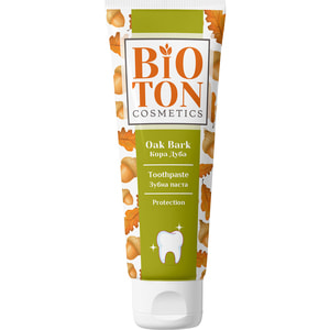 Зубна паста BIOTON (Біотон) Cosmetics Protection (Косметікс Протекшн) Кора дуба 100 мл