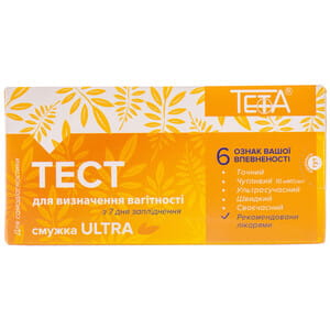 Тест полоска для определения беременности Teta (Тета) Ultra (Ультра) (10 мМЕ/мл)  1 шт