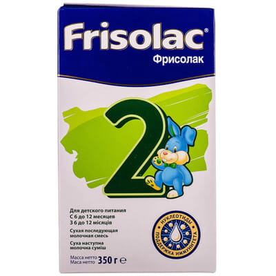 Смесь сухая молочная Фрисолак 2 для детей с 6 до 12 месяцев 350 г