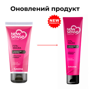 Интимная гель-смазка NEW SENSE (Нью Сенс) лубрикант с ароматом  клубники 100 мл