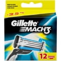 Кассеты сменные для бритья GILLETTE Mach 3 (Жиллет мак 3 три) 12 шт