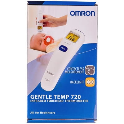 Термометр электронный Omron (Омрон) лобный инфракрасный Gentle Temp (Джентл темп) модель 720 (МС-720-Е)