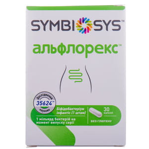Альфлорекс Симбиозис капсулы для регулирования микрофлоры кишечника туба 30 шт