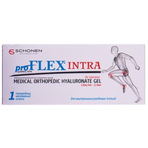 ПроФлекс Интра медицинский ортопедический гель гиалуроната натрия для инъекций 12 мг/мл в предварительно наполненом шприце 2,5 мл 1 шт