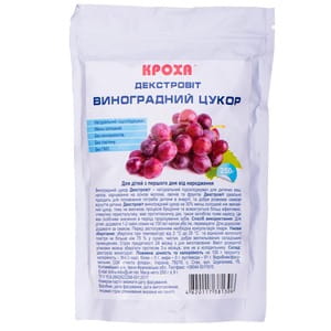 Декстровит натуральный подсластитель детский КРОХА Виноградный сахар с рождения 250 г