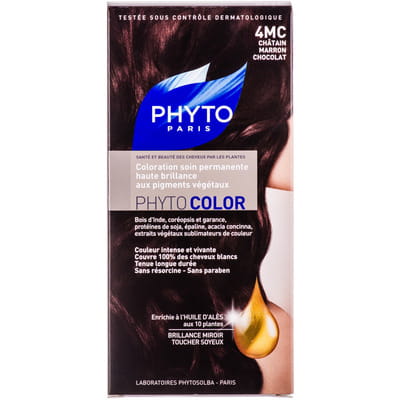 Крем-краска для волос PHYTO (Фито) Фитоколор тон 4 МС Шатен шоколадно-каштановый