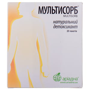 Порошок для вывода токсинов из организма Мультисорб в пакетах 20 шт