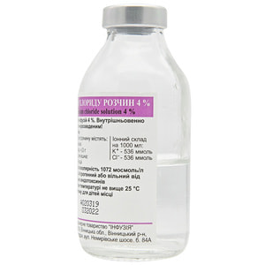 Калия хлорид р-р д/инф. 4% бут. 50мл