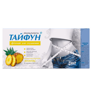 Фіточай для схуднення Тайфун Ананас в пакетах по 2 г 30 шт
