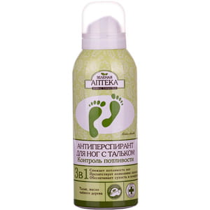 Антиперспирант для ног Зеленая Аптека с тальком 150 мл