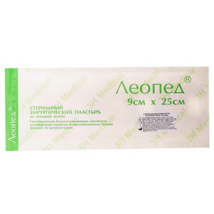 Пластырь хирургический Леопед стерильный на нетканой основе размер 9 см х 25 см 1 шт