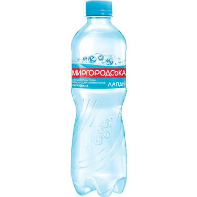 Вода минеральная Миргородская Лагидная слабогазированная 0,5 л