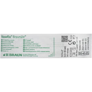 Канюля катетер внутривенный Vasofix (Вазофикс) Braunule (Браунюля) оранжевая размер 14G 1 шт