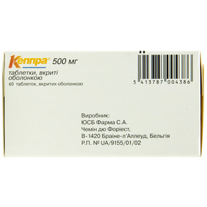Кеппра табл. п/о 500мг №60
