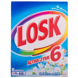 Порошок стиральный LOSK (Лоск) автомат Свежесть цветов 450 г