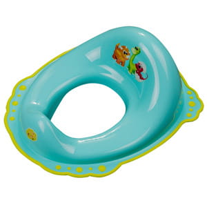 Сиденье для унитаза детское MALTEX (Малтекс) с резинками Дино цвет бирюзовый 1 шт