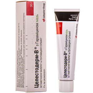 Целестодерм-В з гараміцином мазь туба 30г