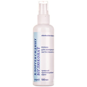 Спрей для зовнішнього застосування Хлоргексидину біглюконат 0,05% розчин 100 мл