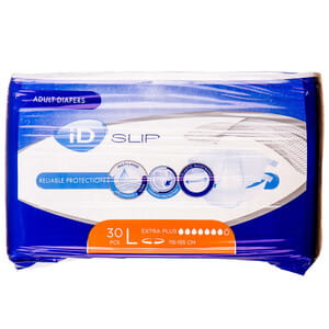 Підгузки для дорослих ID Slip Extra plus (Айді сліп екстра плюс) розмір L дихаючі упаковка 30 шт