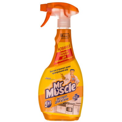 Средство чистящее для кухни MR.MUSCLE (Мистер Мускул) Эксперт Свежесть лимона 500 мл