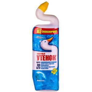Средство чистящее для унитаза ТУАЛЕТНЫЙ УТЕНОК 5 в 1 Морской 900 мл