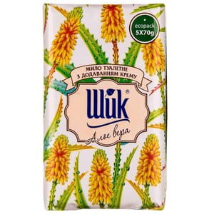 Крем-мыло туалетное Шик Алоэ вера + крем экопак по 70 г 5 шт