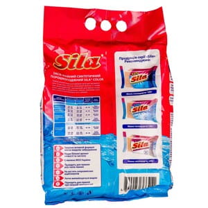 Порошок стиральный SILA (Сила) универсальный Color (Колор) 3 кг