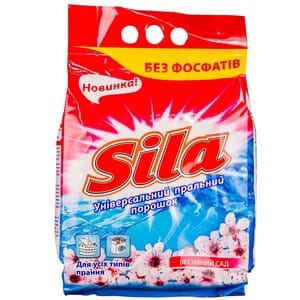 Порошок стиральный SILA (Сила) универсальный Весенний сад 3 кг