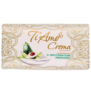 Мыло туалетное TI AMO CREMA (Ти Амо Крема) твердое косметическое с экстрактом авокадо 140 г